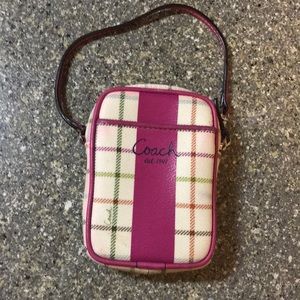 Coach camera case Wristlet